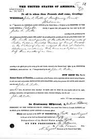John L. Clark, land patent (homestead), 1856, 160 acres, Osage County