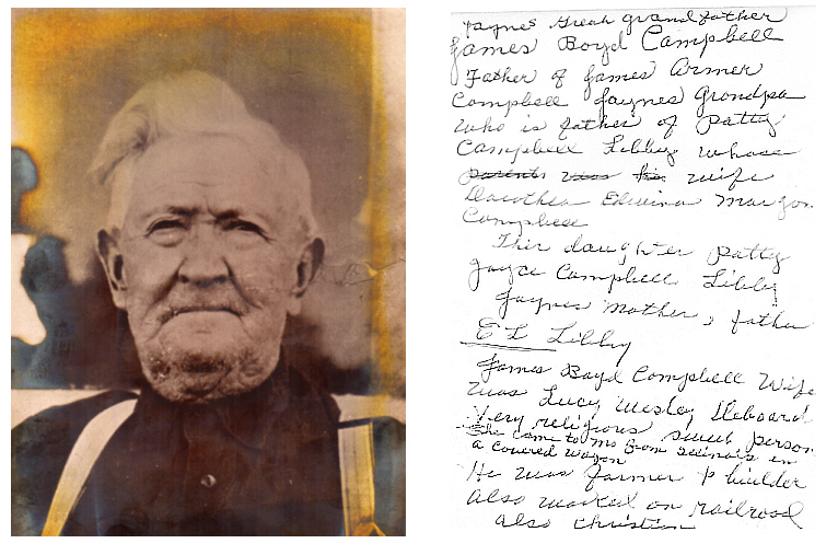 James Boyd Campbell, born 16 August 1871, Howell or Texas County, Missouri.