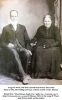 George W. Wood and Sarah Downey, 1880, Lebanon, Missouri. Probably 25th wedding anniversary.
